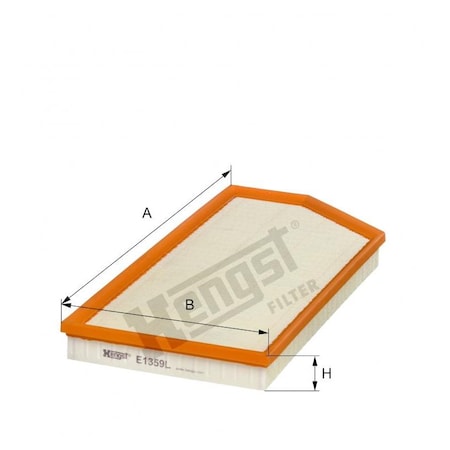 Hengst Air Filter, E1359L E1359L